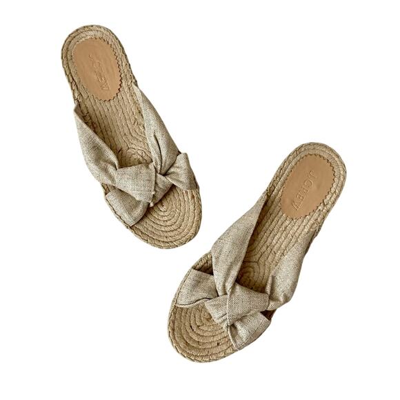 J. Crew Shoes - J. Crew METALLIC KNOTTED ESPADRILLES